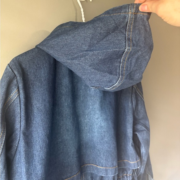 Huidan Denim Hooded Jacket | Women’s Size 8 | Utility Country Western Style - Picture 12 of 12